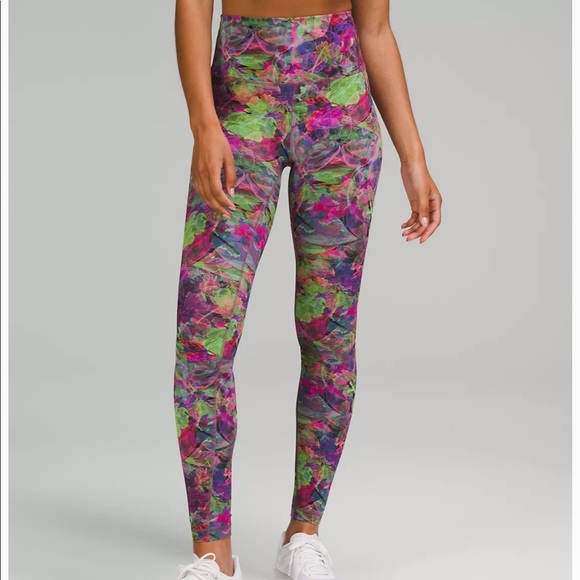 💜NWOT💜Wunder Train High-Rise Tight 31" in Vivid Floral Multitone - Picture 2 of 7